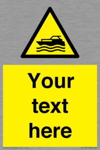 Custom Warning motorised watercraft
